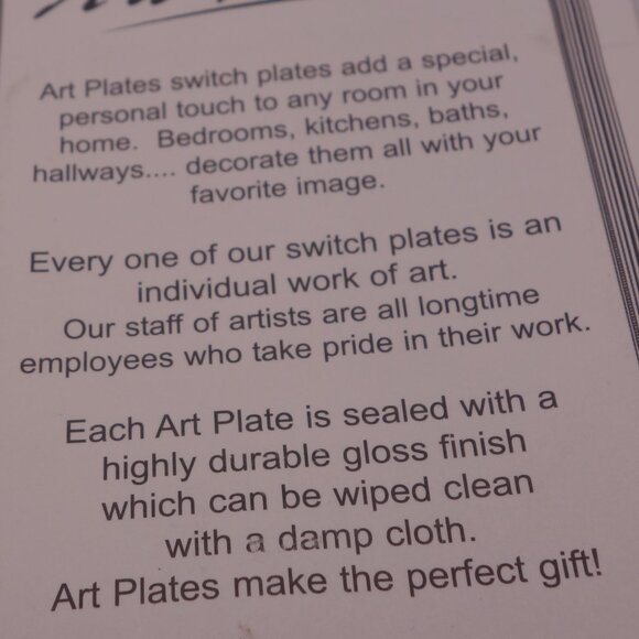 Art Plates Nature-Inspired Design Switchplate - Picture 10 of 16